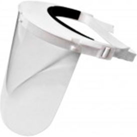 Pyramex Safety S1000 Medical Face Shield Polycarbonate Clear Window Adjustable Head Strap - Pkg Qty 20 S1000