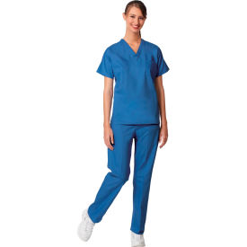 Unisex Set-In Sleeve Scrub Shirt Reversible Ciel Blue M 6796M