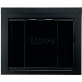 Pleasant Hearth Ascot Fireplace Glass Door Black AT-1002 43-1/2