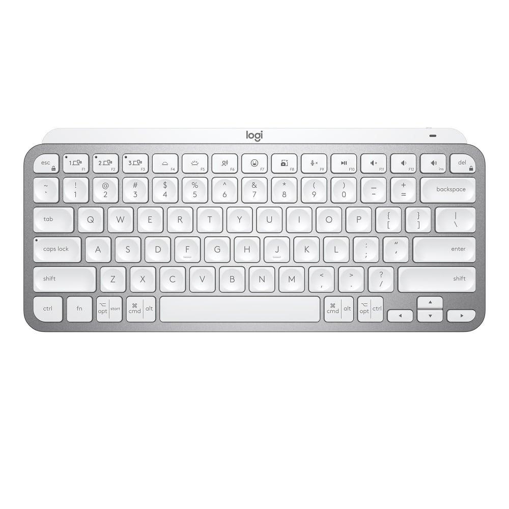 Logitech MX Keys Mini Minimalist Wireless Illuminated Keyboard, Pale Gray MPN:920-010473