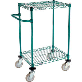 Nexel® 2 Shelf Cart Poly-Green® 24