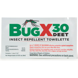 CoreTex® Bug X 30 12643 Insect Repellent 30 DEET Towelette 300/Case 12643