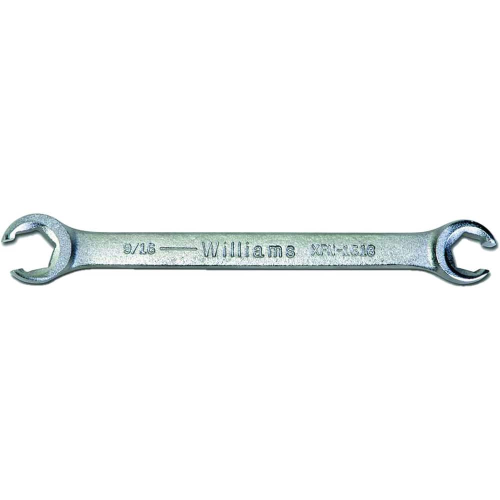 Flare Nut Wrenches, Wrench Type: Open End , Wrench Size: 1/2 x 9/16 in , Head Type: Straight , Double/Single End: Double , Opening Type: 6-Point Flare Nut  MPN:JHWXFN-1618