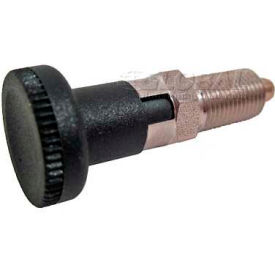 J.W. Winco Indexing Plunger w/ Knob Lock-Out SS 6.0x15.0N Pressure M10x1 Thread 5x5mm Pin 617.1-5-M10X1-A-NI