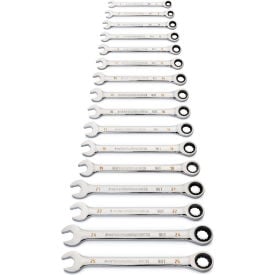 Gearwrench® 90 Tooth & 12 Point Metric Combination Ratcheting Wrench Set of 16 86928