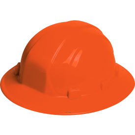 ERB® Omega II® Full Brim Hard Hat 6-Point Mega Ratchet® Suspension Orange - Pkg Qty 12 WEL19913OR