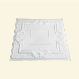 Great Lakes Tin Niagara 2' X 2' Lay-in Tin Ceiling Tile in Gloss White - Y54-00 Y54-00