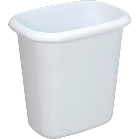 Rubbermaid® Vanity Wastebasket 2953 6 Quart White FG295300WHT