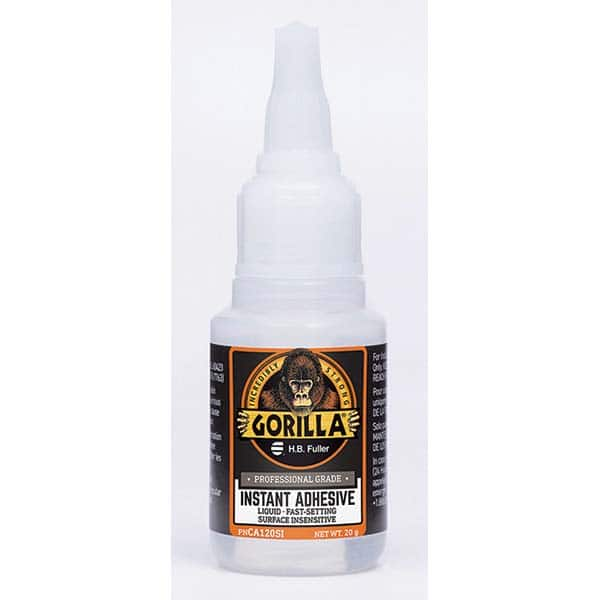 Adhesive Glue: 20 g Squeeze Bottle, Clear MPN:CA120SI