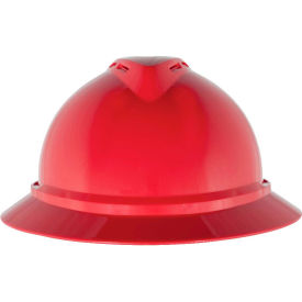 MSA V-Gard® 500 Hat Vented 4-Point Fas-Trac III Red - Pkg Qty 20 10167915