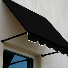 Awntech SANT33-4K Window/Entry Awning 4-3/8'W x 3-11/16'H x 3'D Black SANT33-4K