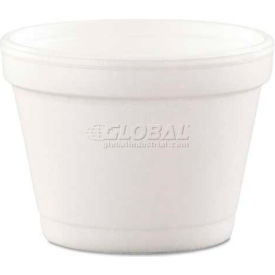 Dart® DCC4J6 Bowl Container 4 oz. Foam White 1000/Carton DCC 4J6