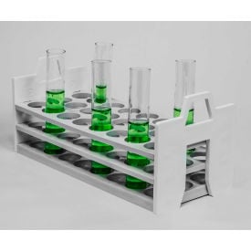 Bel-Art Stack Rack™ PP Test Tube Rack 188602630 For 26-30mm Tubes 24 Places White 1/PK 18860-2630