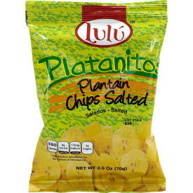 LULU Platanitos Plantain Chips Salted 2.5 oz 30 Count 20902612