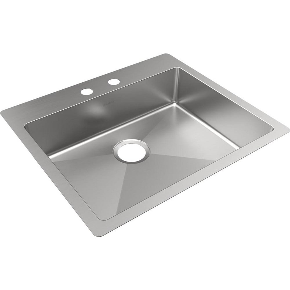 Sinks, Type: Dropin, Undermount , Mounting Location: Countertop , Number Of Bowls: 1 , Material: Stainless Steel , Faucet Included: No  MPN:ECTSRAD2522602