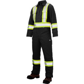 Tough Duck Insulated Safety Coverall 2XL Black S78721-BLACK-2XL