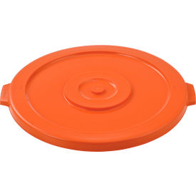 GoVets™ Plastic Trash Can Lid - 44 Gallon Bright Orange 463BOR240