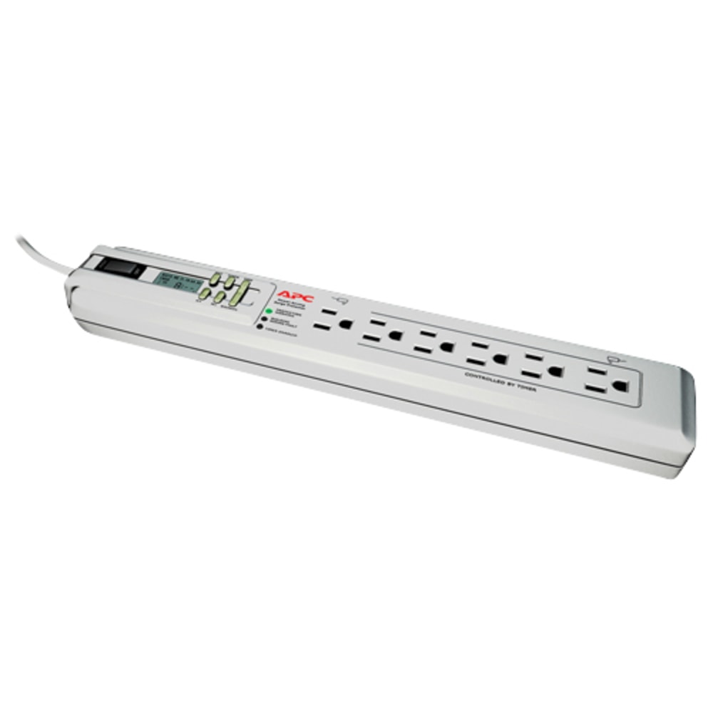 APC SurgeArrest Essential 6-Outlet Surge Strip, 3ft Cord, White, P6GC (Min Order Qty 2) MPN:PGGC