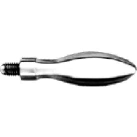 J.W. Winco Stainless Steel Fixed Handle W/ Threaded Stud 25mm Diameter 80mm Length 25WG54/E