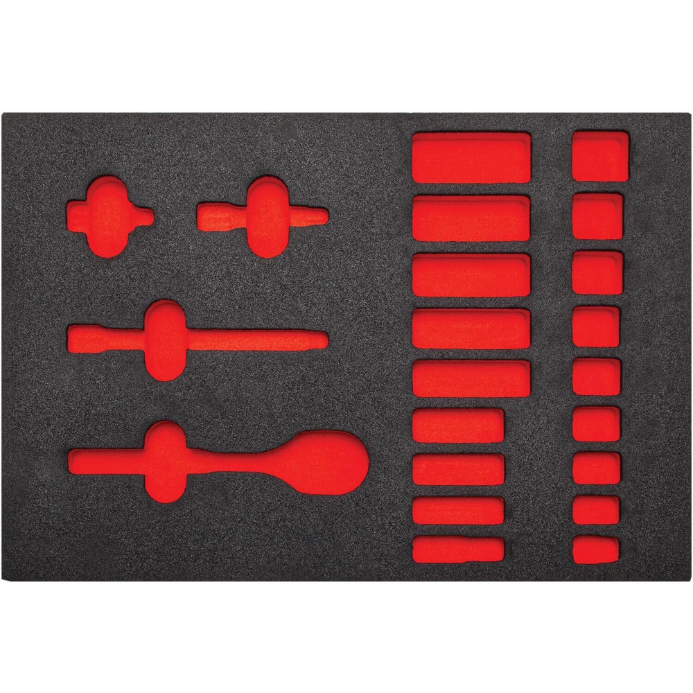 Tool Box Case & Cabinet Inserts, Type: Foam Insert , For Use With: J52136 , Material Family: Polyethylene , Width (Inch): 16 , Depth (Inch): 11  MPN:J52136FV