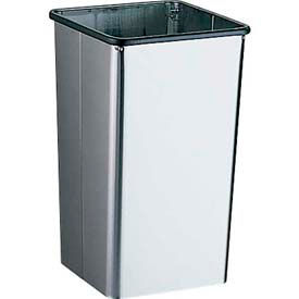 Bobrick® Stainless Steel Open Top Trash Can 21 Gallon B2280