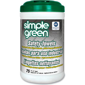 Simple Green® Multi-Purpose Safety Cleaning Towels 75 Wipes/Can 6 Cans/Case 3810000613351CT