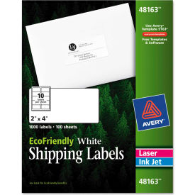 Avery® EcoFriendly Labels 2 x 4 White 1000/Pack 48163