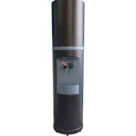 Aquaverve Fahrenheit Model Commercial Hot/Cold Bottled Water Cooler Dispenser - Black W/ Blue Trim FH101B-02-B1120-16