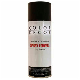 Color Dcor Decorative Enamel Spray 10 oz. Aerosol Can Black Gloss - 527770 527770