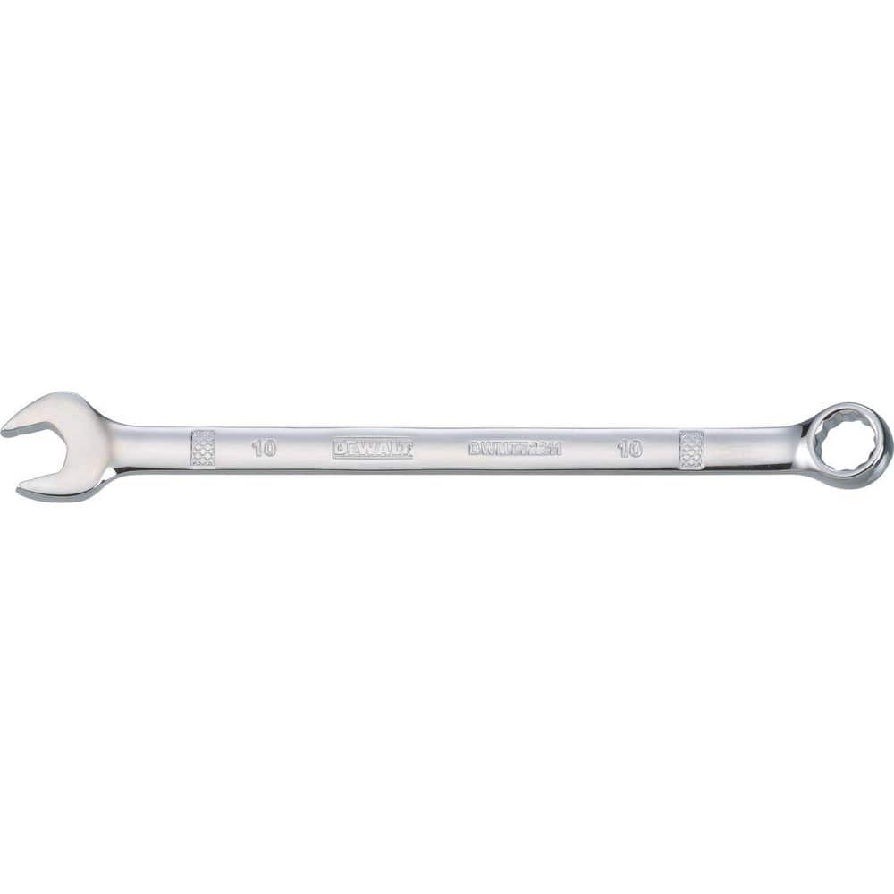 Combination Wrenches, Size (mm): 10 , Finish: Chrome , Head Type: Straight , Box End Type: 12-Point , Handle Type: Straight  MPN:DWMT72211OSP