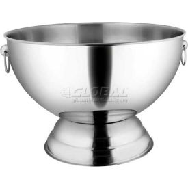 Winco SPB-35 Punch Bowl W/ Handles 14 Qt. Stainless Steel - Pkg Qty 6 SPB-35