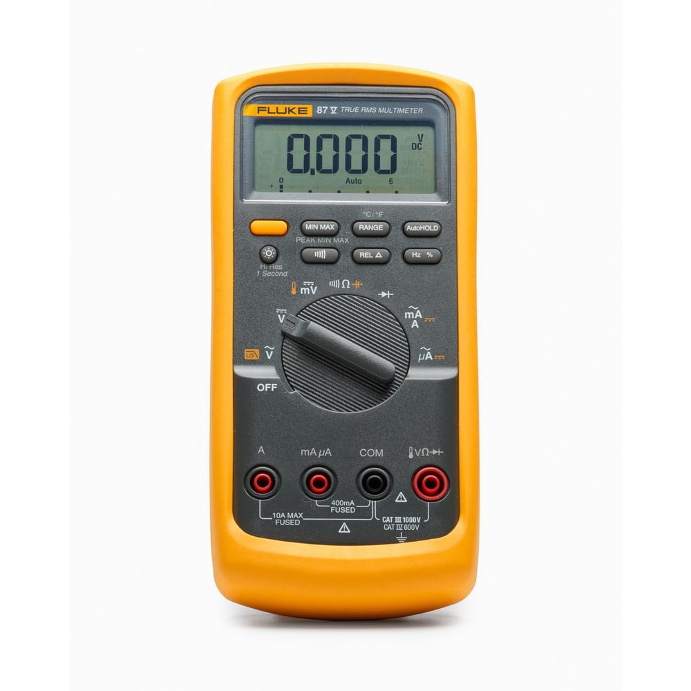 Multimeters, Maximum DC Voltage: 1000 , Maximum AC Voltage: 1000 , Maximum AC Current (A): 20 , Temp Measurement Range (C): -200 to 1090 degree  MPN:FLUKE-87-5 CAL