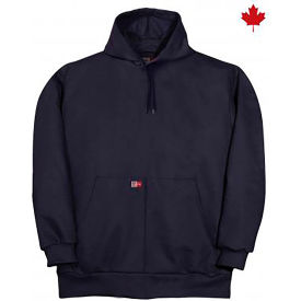 Big Bill Hooded Fleece Sweater 14.25 Oz. Flame Resistant 4XL Tall Navy DW20S11/OS-T-NAY-4X