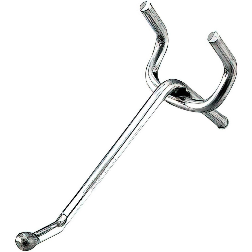 Pegboard Hooks, Hook Type: Single Hook , Mount Type: Pegboard , Material: Metal , Projection: 2in , Finish: Zinc  MPN:23100XR