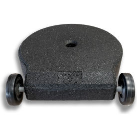 TCT Heavy Duty Octagon Sign Base w/ Wheels 60 lb. Black SB-60W-HD