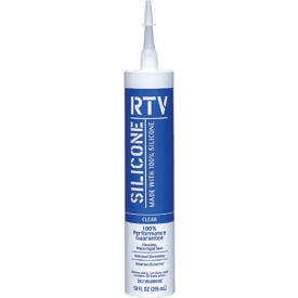 White Lightning® Contractor Rtv Silicone Sealant - 10 Oz. Cartridge - Clear - Pkg Qty 12 WL099110C