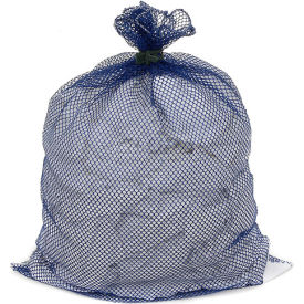 Mesh Bag W/ Dual Grip Rubber Closure Blue 30x40 Medium Weight - Pkg Qty 12 L-540RC-V-BL