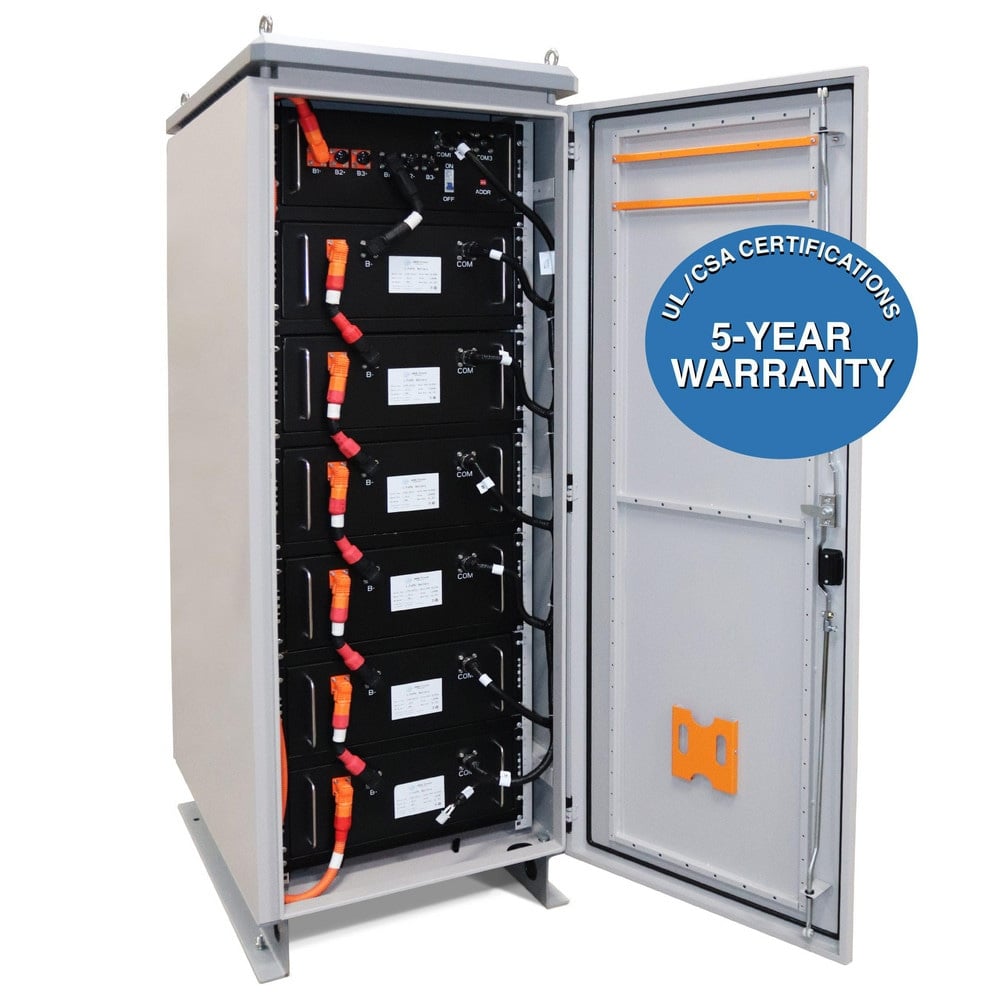 Batteries, Rechargeable: Rechargeable , Type: Master Lithium Battery Cabinet , Battery Size: 96A , Voltage: 230VDC , Number Of Batteries: 6  MPN:LFP230V96A-M