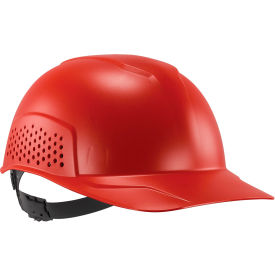 Ergodyne® Skullerz® 8951 Vented Hard Shell Bump Cap Short Brim One Size Fits Most Red 23984