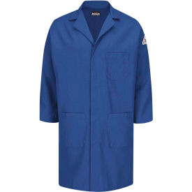 Bulwark® Unisex Concealed Snap Front Lab Coat Royal Blue Nomex/Aramid M KNL6RBRGM