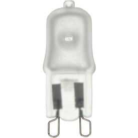 Sunlite 66030-SU Q25/FR/G9/120V 25W Single Ended T3.5 Halogen Bulb Bi-Pin Base Frost - Pkg Qty 12 66030-SU