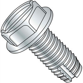 12-24X3/4 Slotted Indented Hex Washer Thread Cutting Screw Type 1 Fully Threaded Zinc And 3000 pcs 12121SW