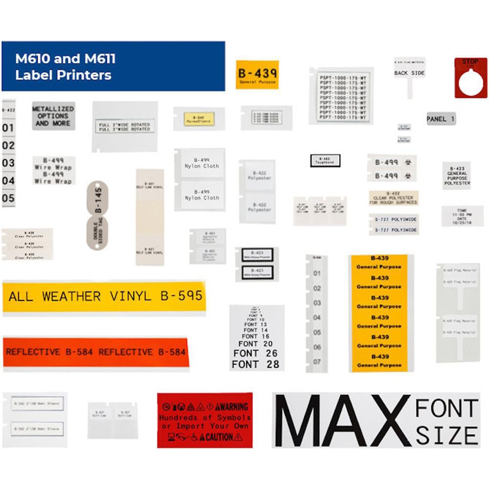 Label Maker & Tape Accessories, For Use With: Circuit Board Labeling, Component and Equipment Labeling, Data and Telecommunications Labeling MPN:175601