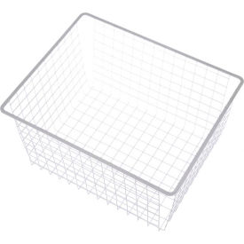 Marlin Steel Wire Tote Basket - White 18-1/4