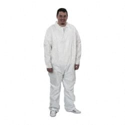 25 Qty 1 Pack Size 2XL Film Laminate Chemical Resistant Coveralls MPN:KM-CVL-KG-2XL