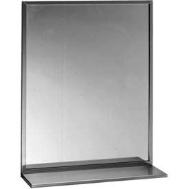 Bobrick® Channel Frame Mirror/Shelf Combination - 18