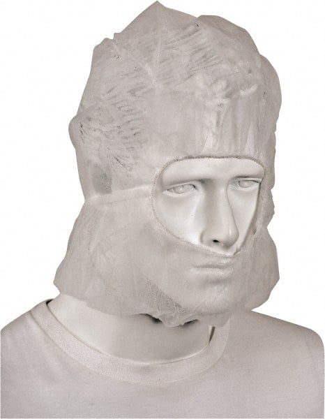 Pack of 100 One Size Fits All, Flame Resistant, Polypropylene Hoods MPN:HD-PP-A13W-100P