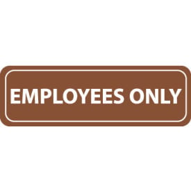 Architectural Sign - Employees Only AS9