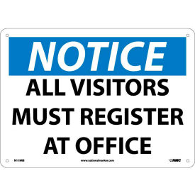 Safety Signs - Notice All Visitors Must Register - Rigid Plastic 10