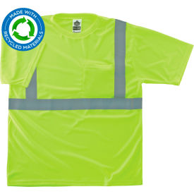 Ergodyne® GloWear® 8289-ECO Recycled Hi-Vis T-Shirt Class 2 M Lime 21533